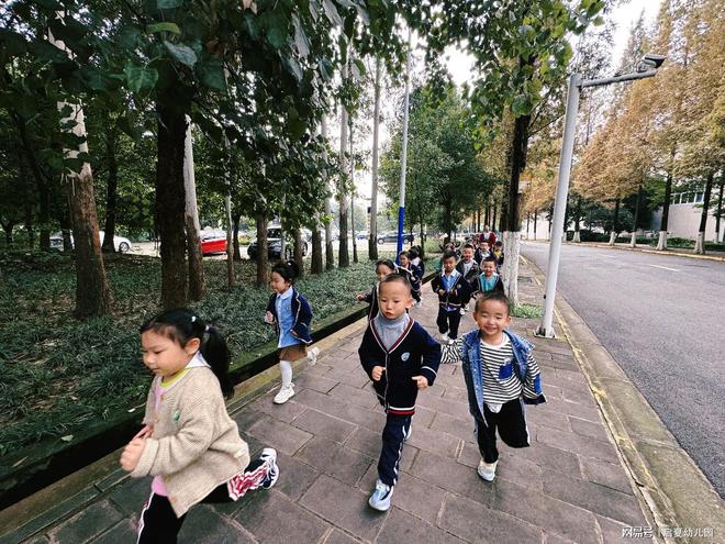 南宫28与自然共跑 孕育成长力量 启夏幼儿园晨跑活动(图2)